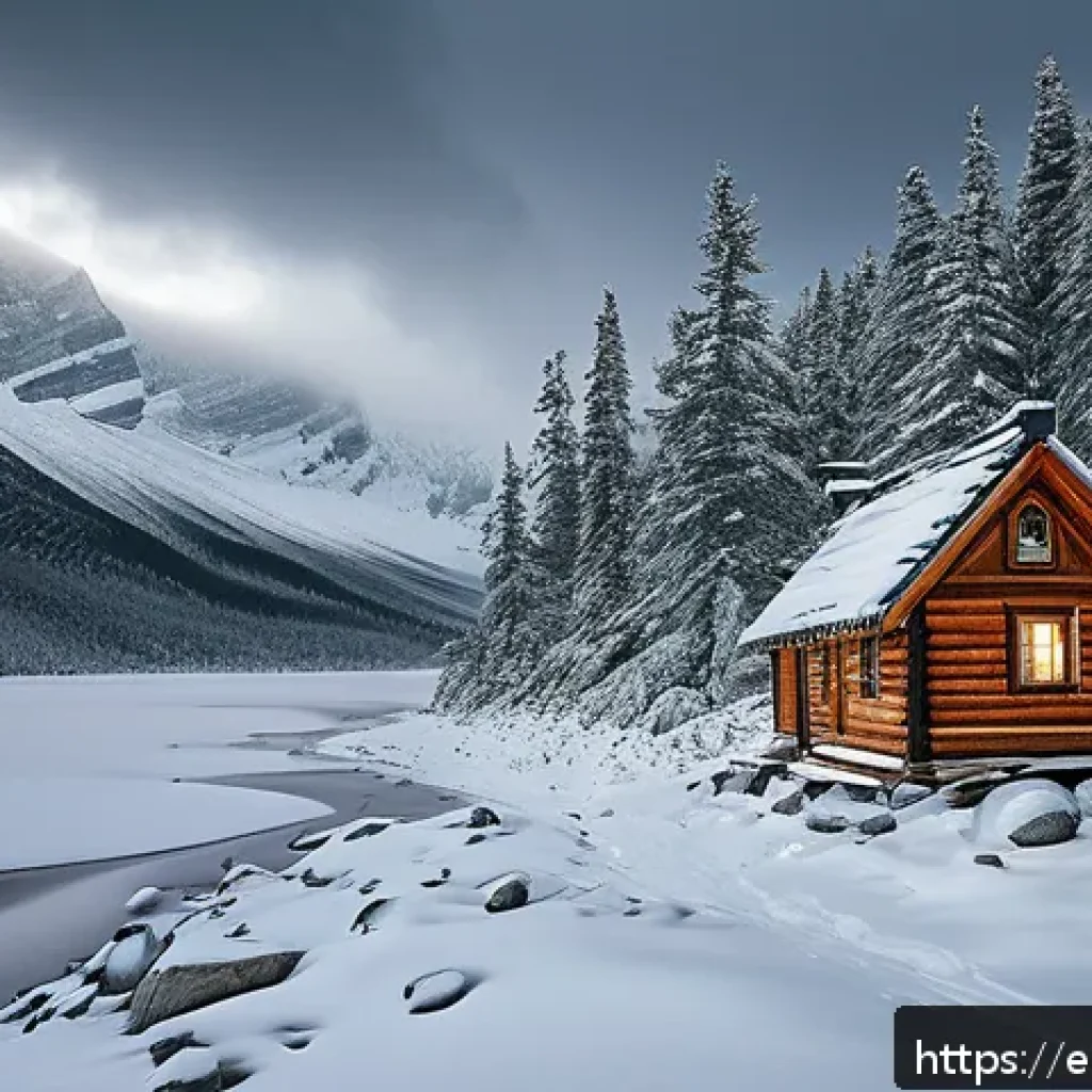 화이트 아웃 서바이벌 숨겨진 퀘스트 찾기 - A snow-covered wilderness scene showcasing subtle environmental clues for hidden missions: fallen tr...