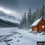 화이트 아웃 서바이벌 숨겨진 퀘스트 찾기 - A snow-covered wilderness scene showcasing subtle environmental clues for hidden missions: fallen tr...